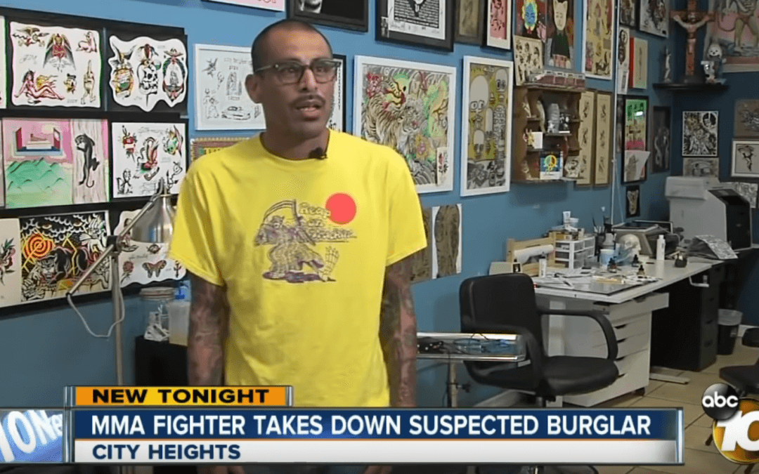 BJJ Black Belt Triangle Chokes Alleged Home Invader